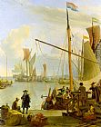 Ludolf Backhuysen View from the Mussel Pier in Amsterdam painting